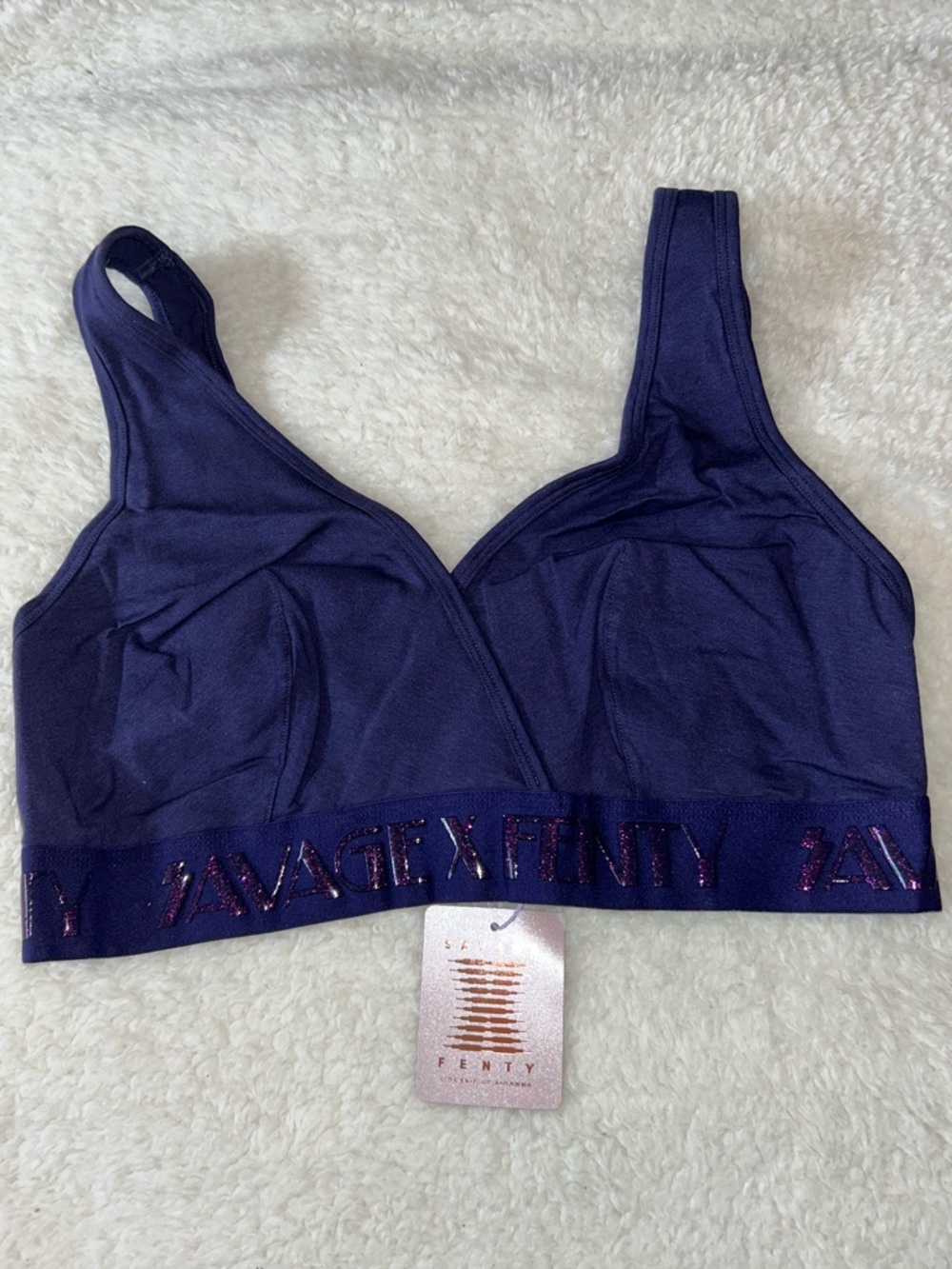 Savage X Fenty Forever Savage Bralette Navy Blue 2X NWT